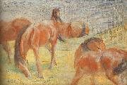 Franz Marc Grazing Horses I Germany oil painting artist